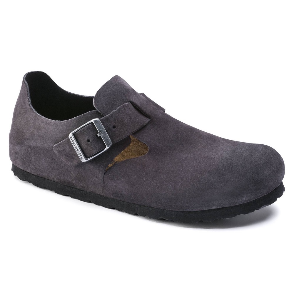 Birkenstock London Suede Leather Gunmetal Low Shoes size 40 (9wen 7men)